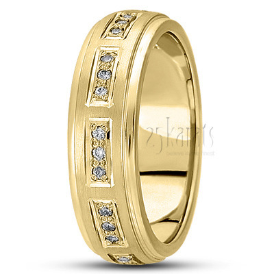 Classy Diamond Wedding Band  - view 3 thumbnail