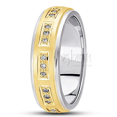 Classy Diamond Wedding Band  - main view