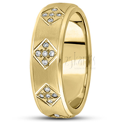 Custom Diamond Wedding Ring  - view 2