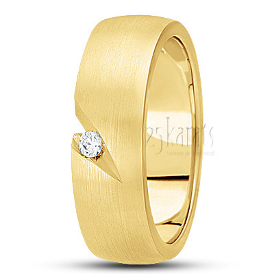 Fancy Dut Diamond Wedding Band  - view 2 thumbnail