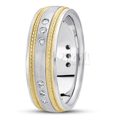 Stylish Diamond Wedding Band