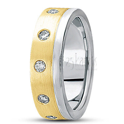 Shiny Edge Diamond Wedding Ring - view 3