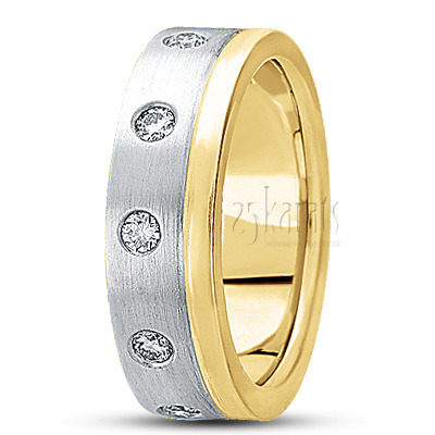 Shiny Edge Diamond Wedding Ring - view 4 thumbnail