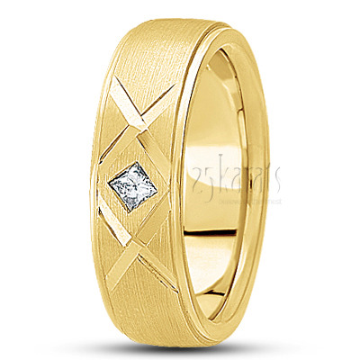 Contemporary Diamond Wedding Ring - view 3