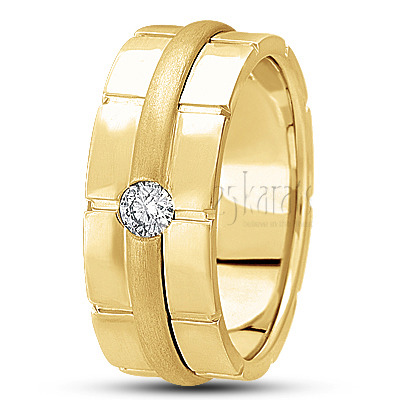 Sturdy Diamond Wedding Band - view 3