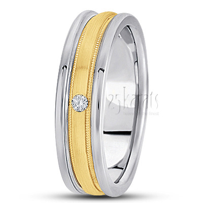 Milgrain Diamond Wedding Ring - main view