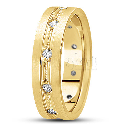 Chic Diamond Wedding Band - view 3