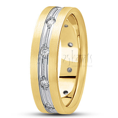 Chic Diamond Wedding Band - main view