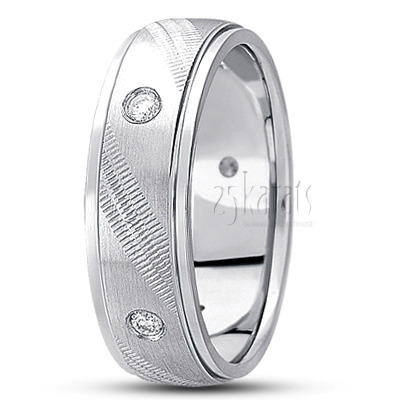 Elegant Diamond Wedding Band - main view