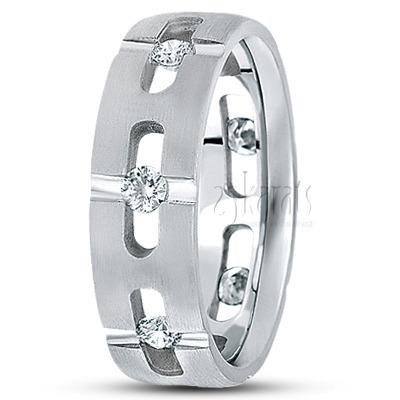 Exclusive Diamond Wedding Band - view 2 thumbnail