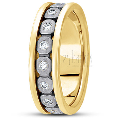 Modern Diamond Wedding Ring - view 4