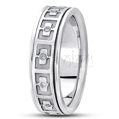 Attractive Diamond Wedding Band - view 2