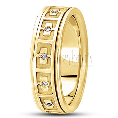 Attractive Diamond Wedding Band - view 3