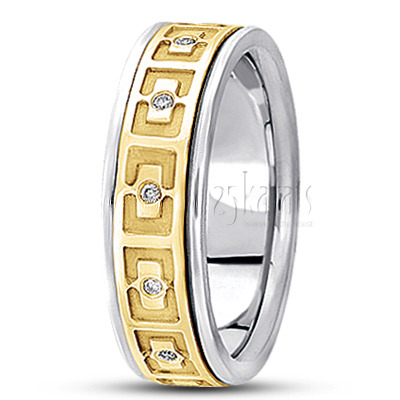 Attractive Diamond Wedding Band - view 4