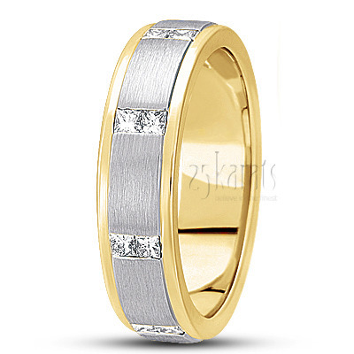 Princess Cut Diamond Wedding Band - view 4 thumbnail