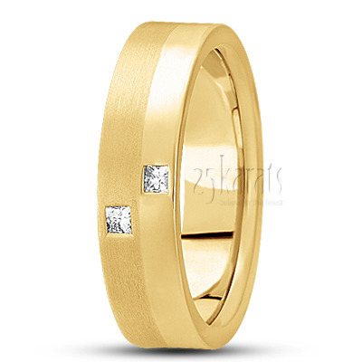 Symmetrical Diamond Wedding Ring - view 3