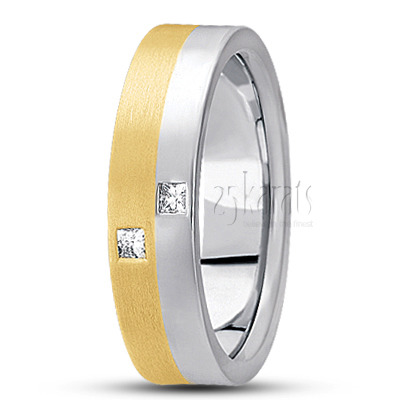 Symmetrical Diamond Wedding Ring - main view