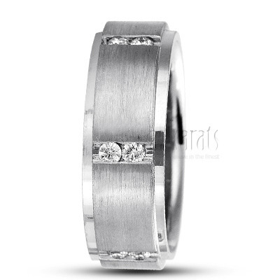 Unisex Diamond Wedding Bands - Unisex Wedding Rings - page 5