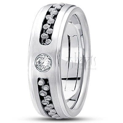 Contemporary Diamond Wedding Ring 1 - view 2 thumbnail