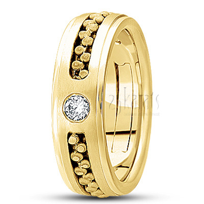 Contemporary Diamond Wedding Ring 1 - view 3