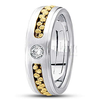 Contemporary Diamond Wedding Ring 1 - main view