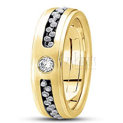 Contemporary Diamond Wedding Ring 1 - view 4