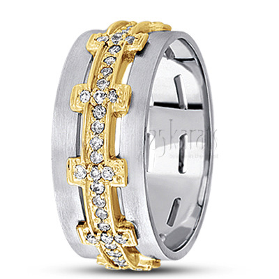 Sturdy Diamond Wedding Ring - main view
