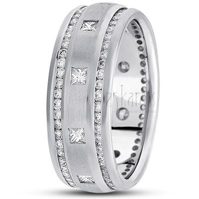Stylish Diamond Wedding Band 1 - view 2