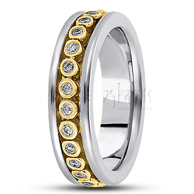Modern Diamond Wedding Ring 1 - view 3