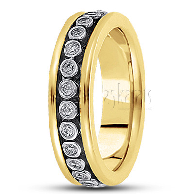 Modern Diamond Wedding Ring 1 - view 4