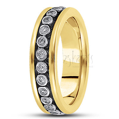 Modern Diamond Wedding Ring 1 - view 4 thumbnail