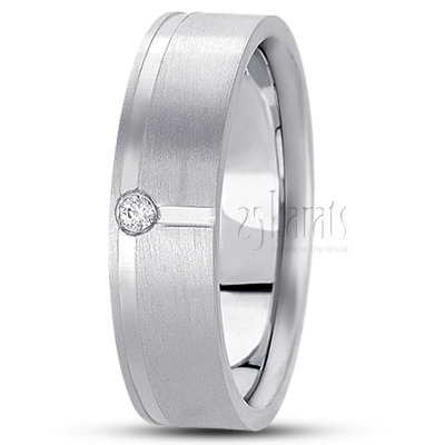 Traditional Diamond Wedding Ring - main view