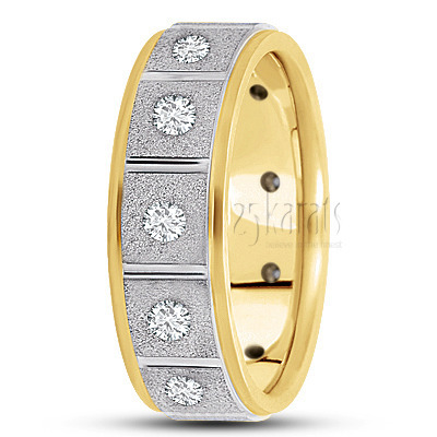 Rectangular Cut Diamond Wedding Band  2 - main view thumbnail