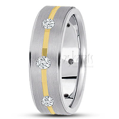 Angled Cut Diamond Wedding Ring  - main view thumbnail