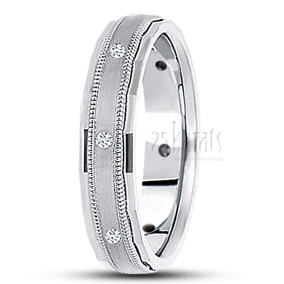 Milgrain Diamond Wedding Ring 2 - main view