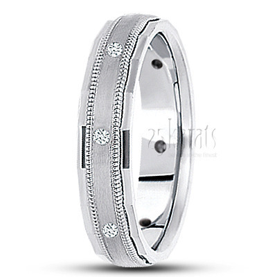 Milgrain Diamond Wedding Ring 2 - main view thumbnail