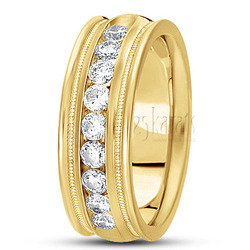 Channel Set Diamond Wedding Band 0.99 ct.tw thumbnail 2
