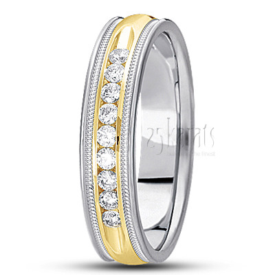 Channel Set Diamond Wedding Ring