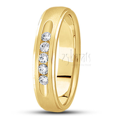 Unisex Diamond Wedding Bands - Unisex Wedding Rings