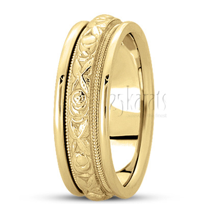 Stylish Handcrafted Antique Wedding Ring  - view 3