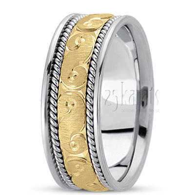 Contemporary Hand Braided Wedding Ring 
