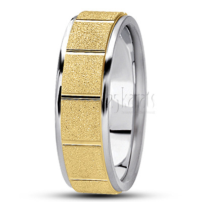 Squared Stone Finish Wedding Ring