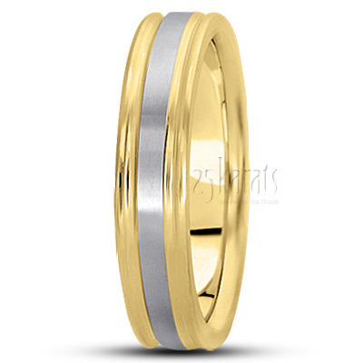 Exquisite Satin Diamond Carved Wedding Band  - view 12 thumbnail
