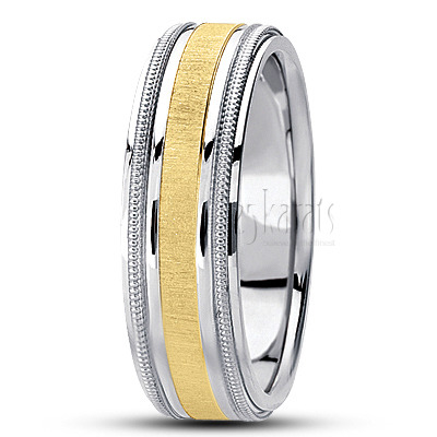 Bright Cut Milgrain Basic Design Wedding Band 