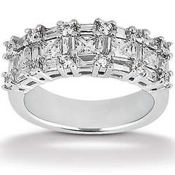 Multi-Shape Prong Set Fancy Diamond Wedding Band (2.51 ct.tw)