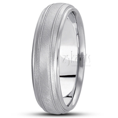 Simple Matte Basic Design Wedding Ring 