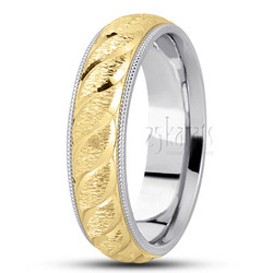 Braid Design Fancy Carved Wedding Band