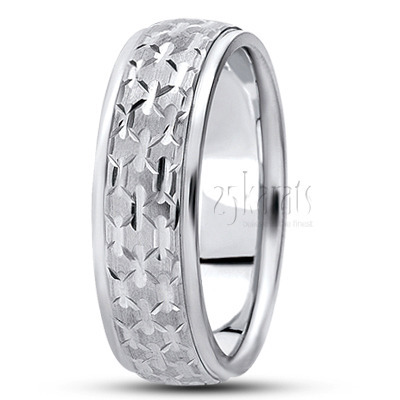 Refined Fancy Designer Wedding Ring  - view 2 thumbnail
