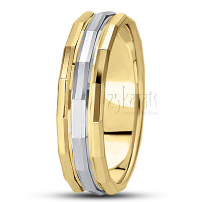 Angular Cut Fancy Design Wedding Ring  - view 4 thumbnail