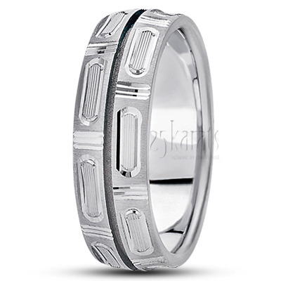 Modern Fancy Design Wedding Ring  - view 2 thumbnail